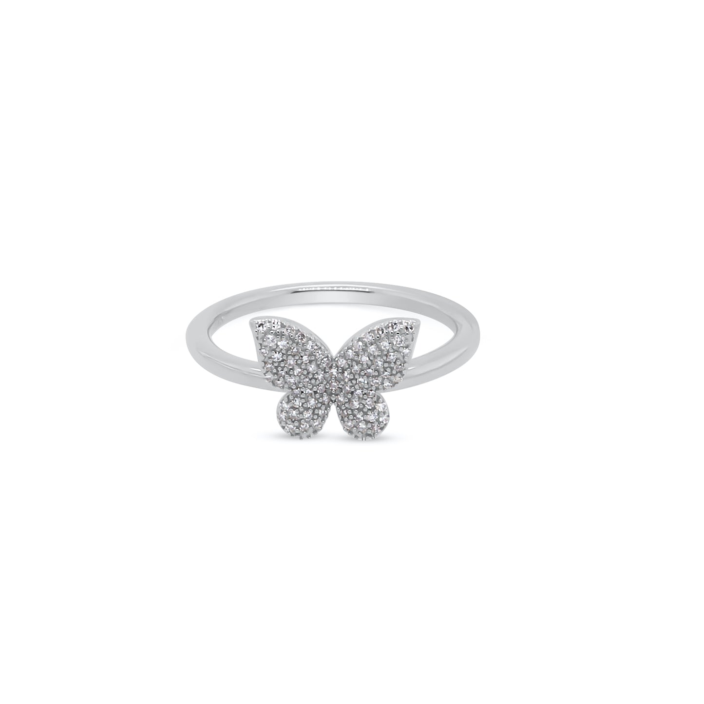 Diamond Butterfly Ring