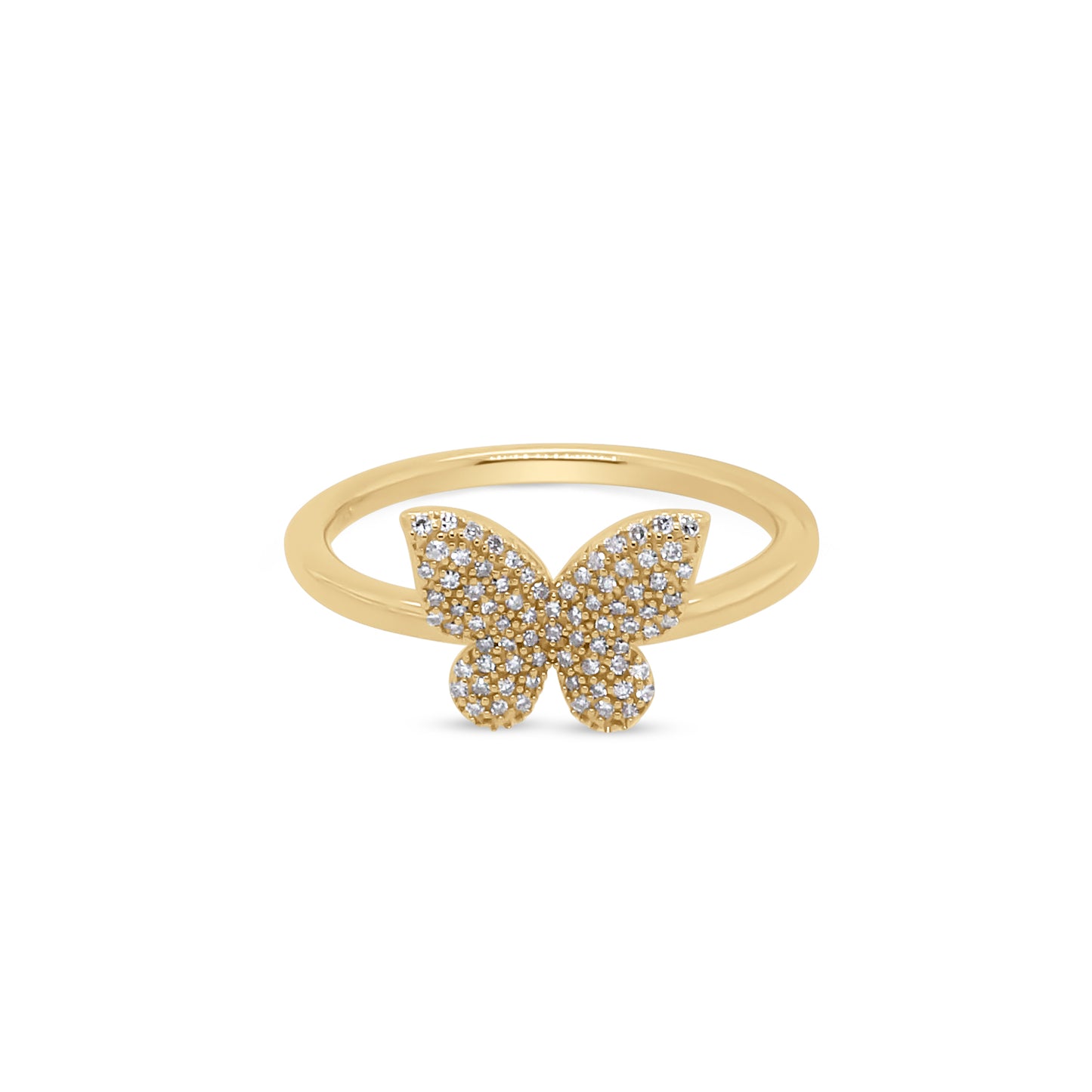 Diamond Butterfly Ring