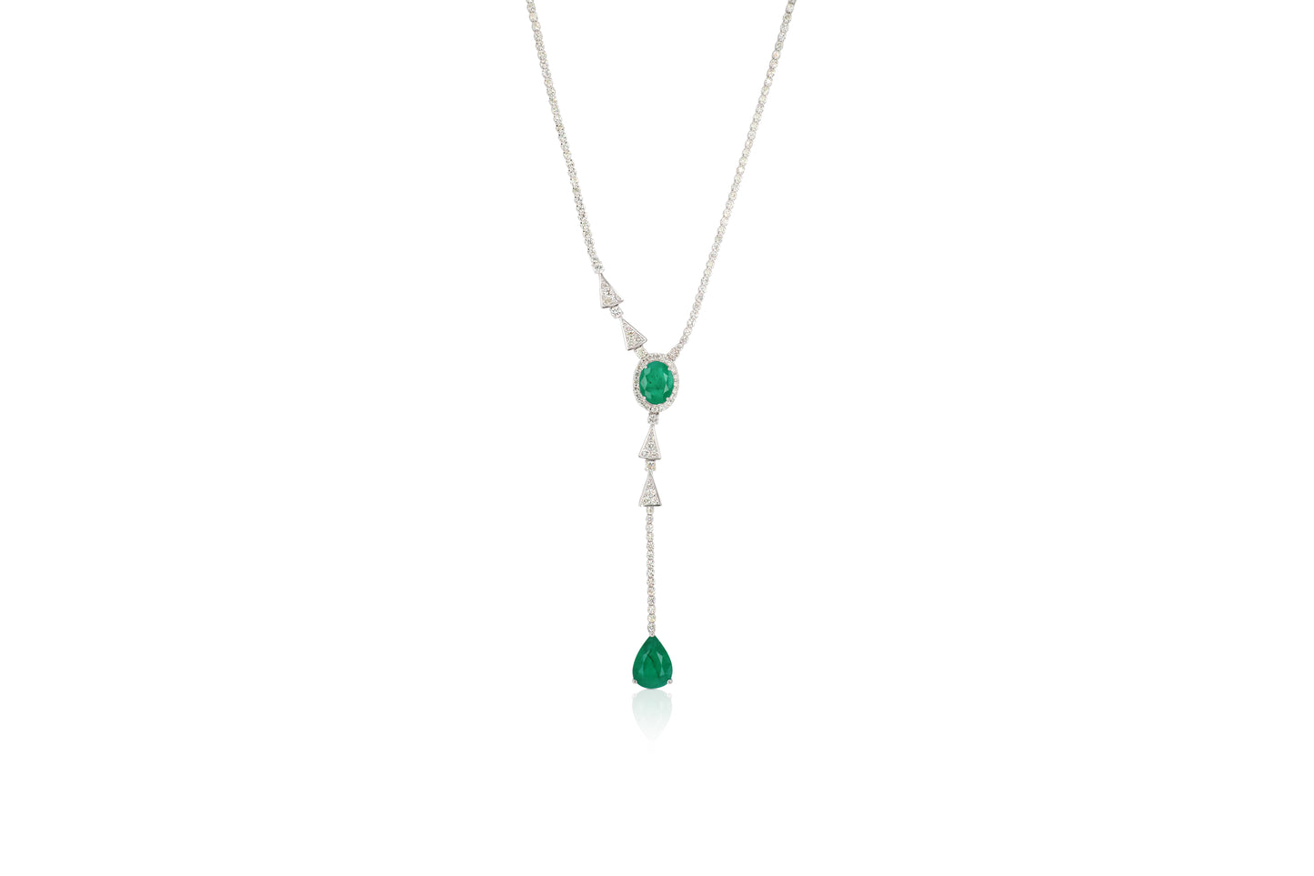 Diamond and Emerald Necklace